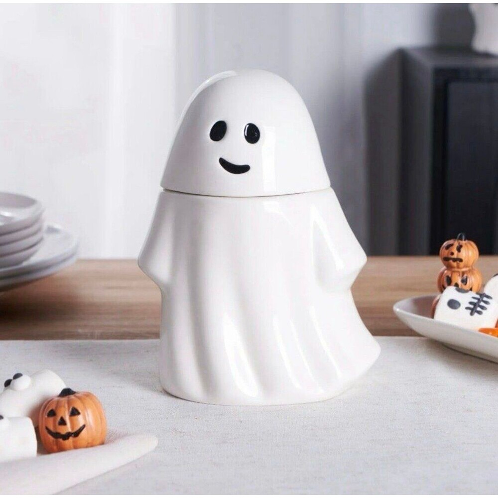 Cute Ghost Halloween Kitchen Canister Jar